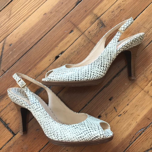 cole haan snakeskin pumps